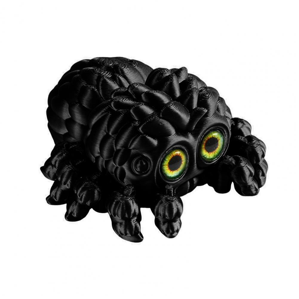 3D-печатная игрушка-паук Хэллоуинское украшение-паук Хэллоуинская фигурка паука с подвижными суставами Артикулируемая игрушка-антистресс