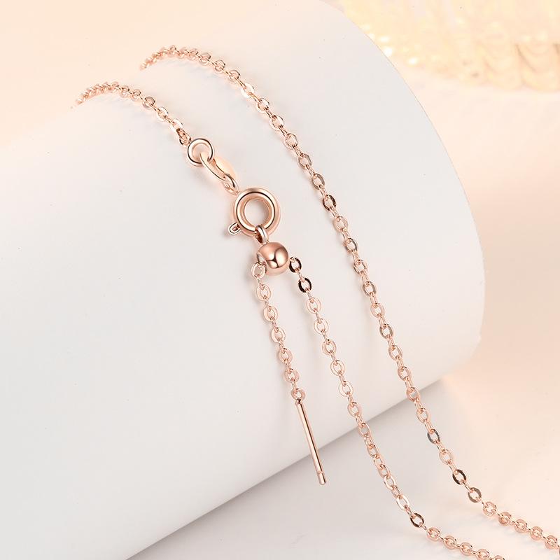 925 Sterling Silver Necklace Box O Chain High Quality Fashion Jewelry For Women Chains Wedding Birthday Party Gift