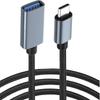 USB C to USB Adapter 3.0 Female OTG Cable, Nylon Braided Fast Charging and Data Sync for Gaming and Office Use Drop Shipping