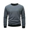 New Autumn and Winter Men's Polar Fleece Casual Solid Color Sweatshirt Youth Fashion Long-sleeved Sports Coat