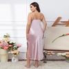 Yaoting Women's Plus Size Ice Silk Camisole Nightdress for Summer - CQ311