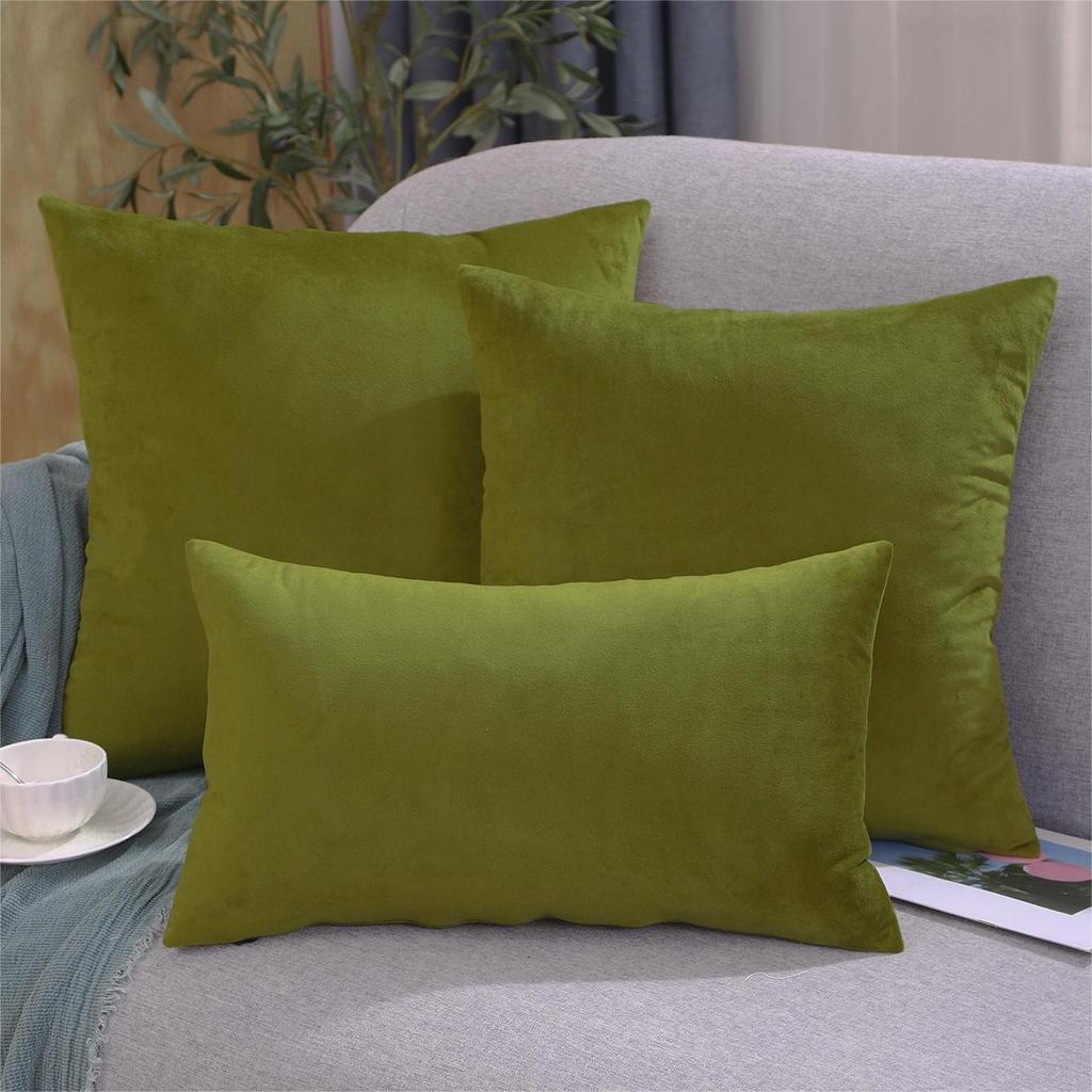 New Fashion Twill Velvet Pillow Cover Modern Simple Solid Color Pillow Home Living Room Sofa Bedroom Cushion Cover