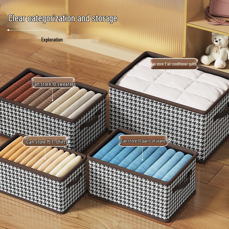 Hahnentritt Mehrschichtige Aufbewahrungsbox für Kleidung & Spielzeug