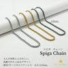 MAYA&CANA Men's Magnetic Necklace, 3mm Thick, Silver/Gold/Rainbow, 200MT Surgical Stainless Steel, 44-59cm Chain (Silver, 44cm)