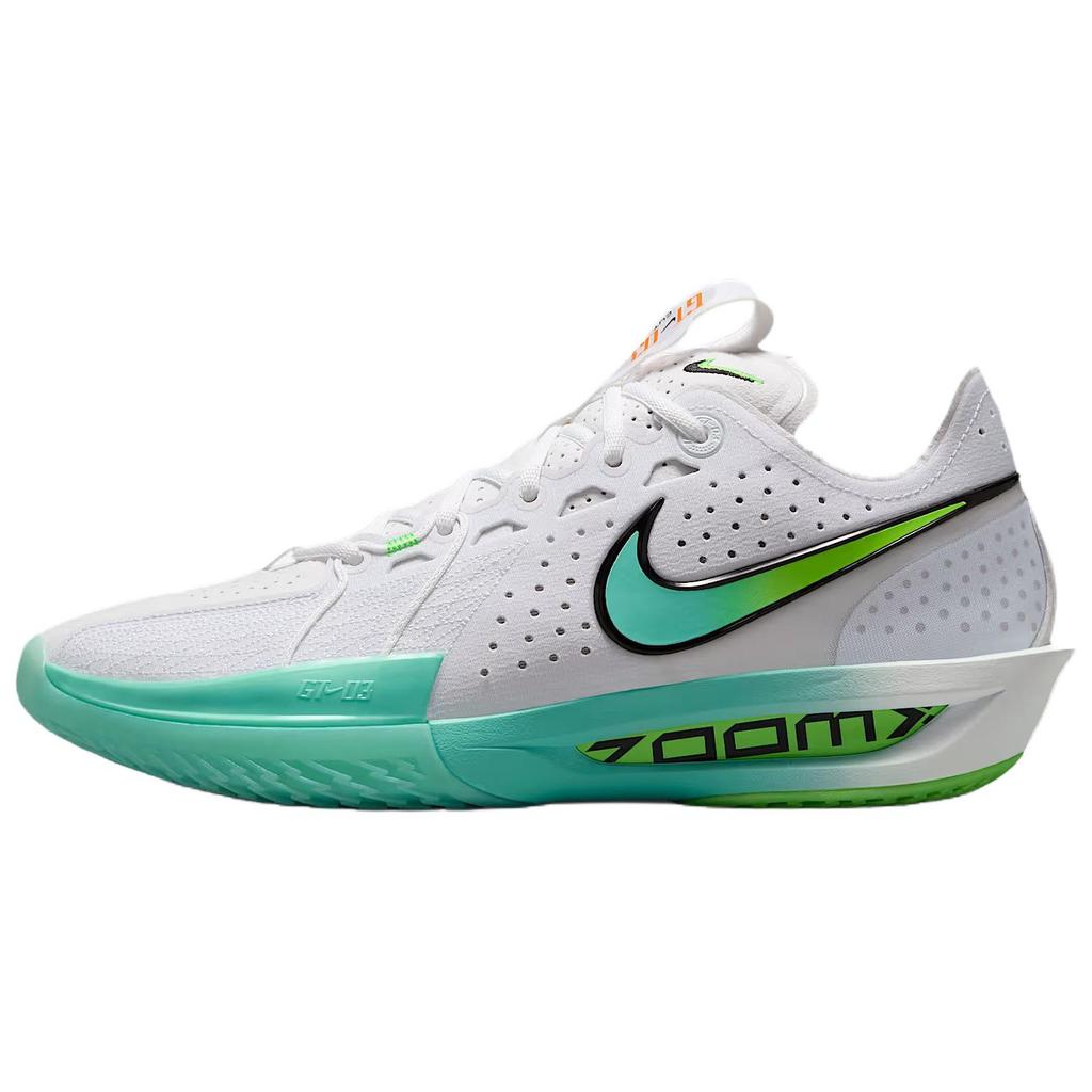 Nike Air Zoom GT Cut 3 EP Bleached Turquoise Unisex Sneakers White Green-Strike Black DV2918-107