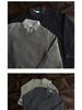 Herren V-Ausschnitt Retro-Stil Strickoberteil - Fake Zweiteiler, Winter Kragen, Lockerer Schnitt