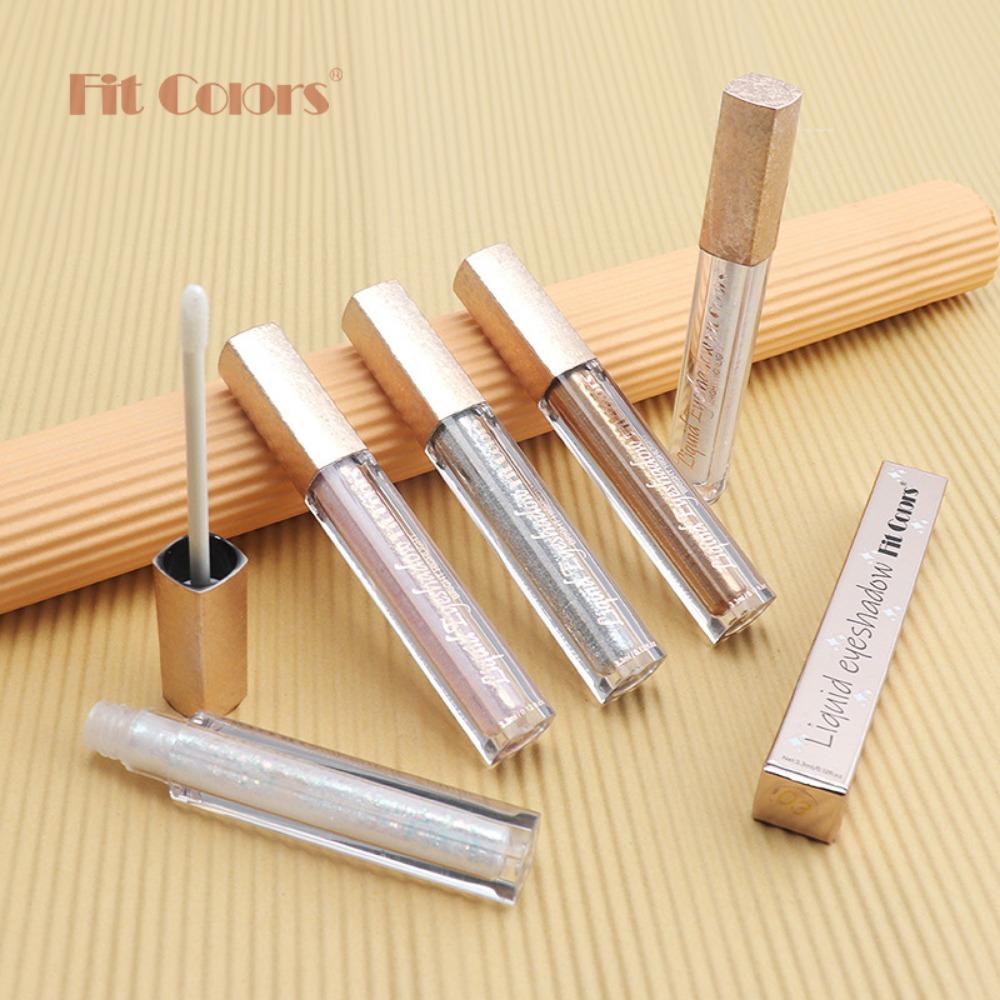 Fit Colors Liquid Pearl Light - Kovová textura očních stínů se snadno barví Pearl Light, Thin Eye Shadow Lip Lip Fluid