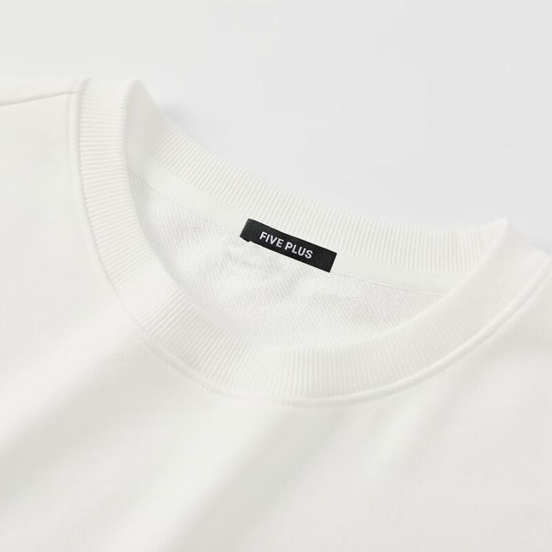 FivePlus Men's Pure Cotton Long Sleeve Crew Neck Sweatshirt