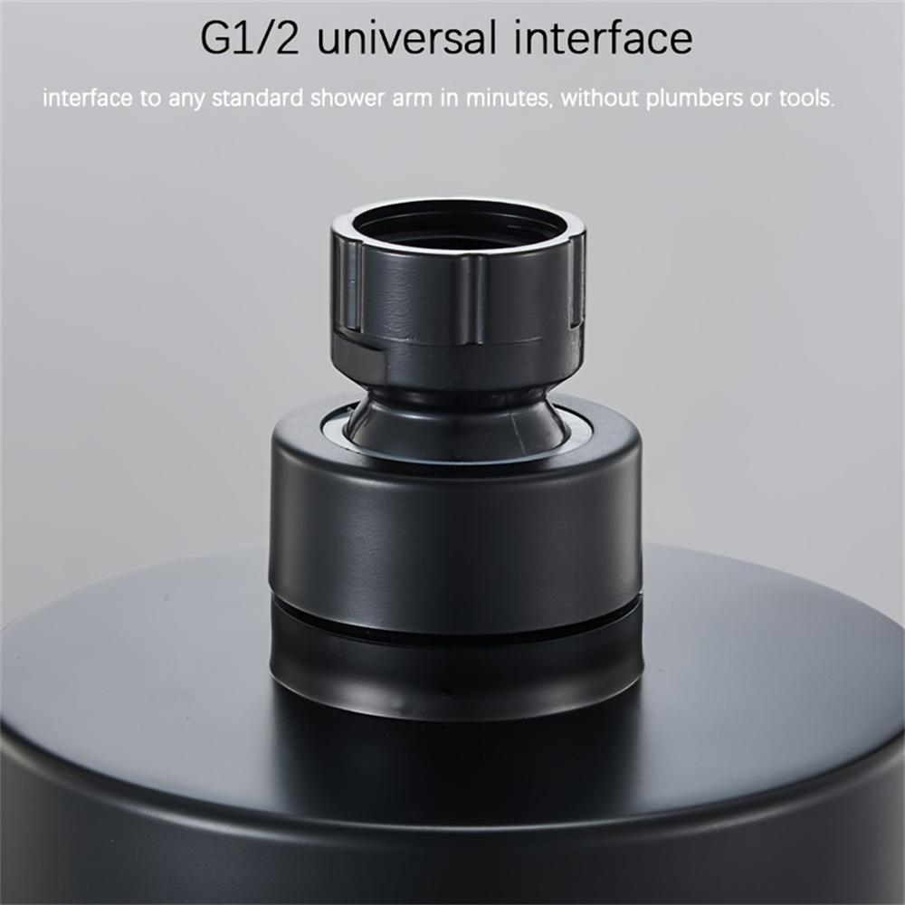 1 Piece of Bathroom Facilities 4 Inch Black Faucet Replacement Exquisite and Compact Shower Head Decoration