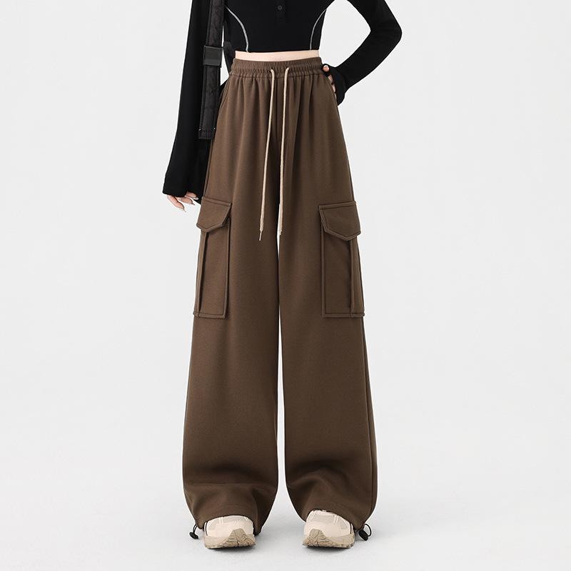 

American Plus Size High Waist Wide Leg Cargo Pants - Spring 2026 Collection L (40-52.5 kg)