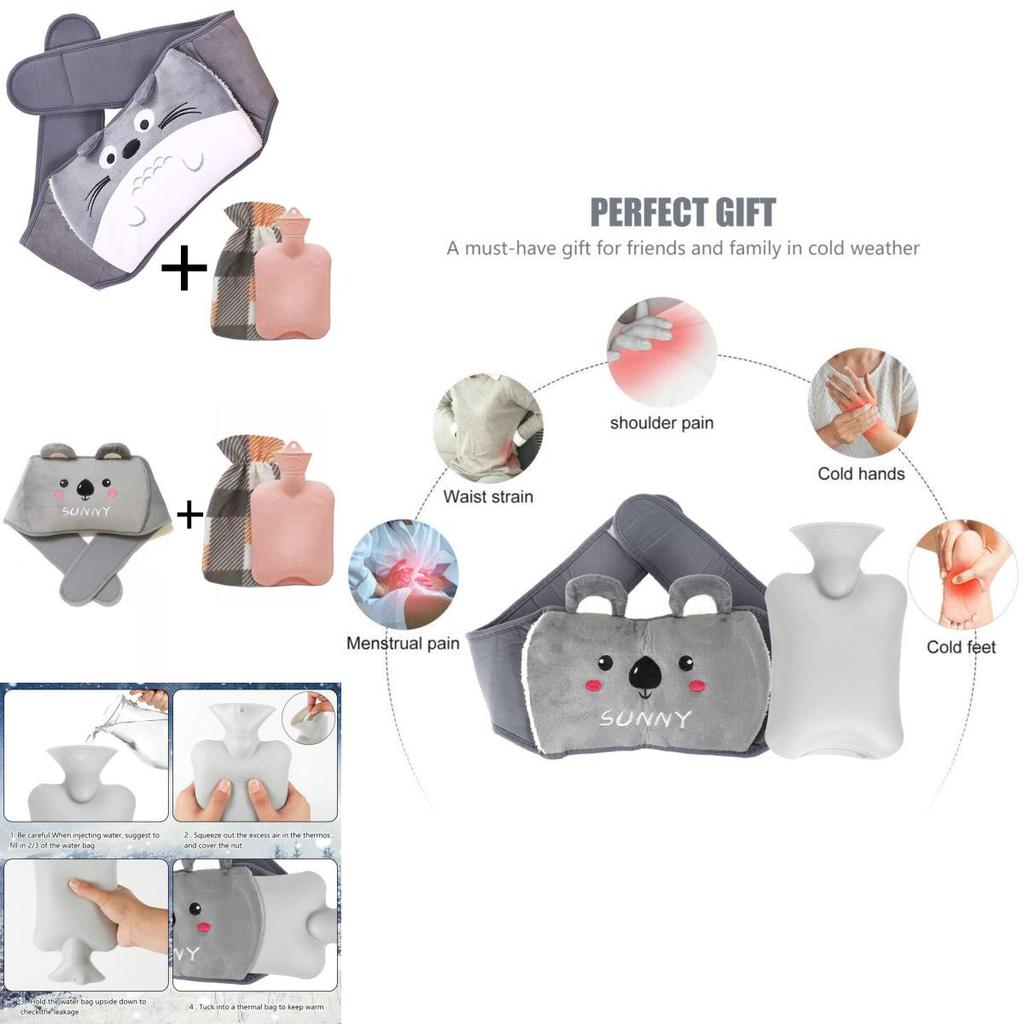 Wärmflasche mit Plüsch-Hüftbezug Sicher und langlebig