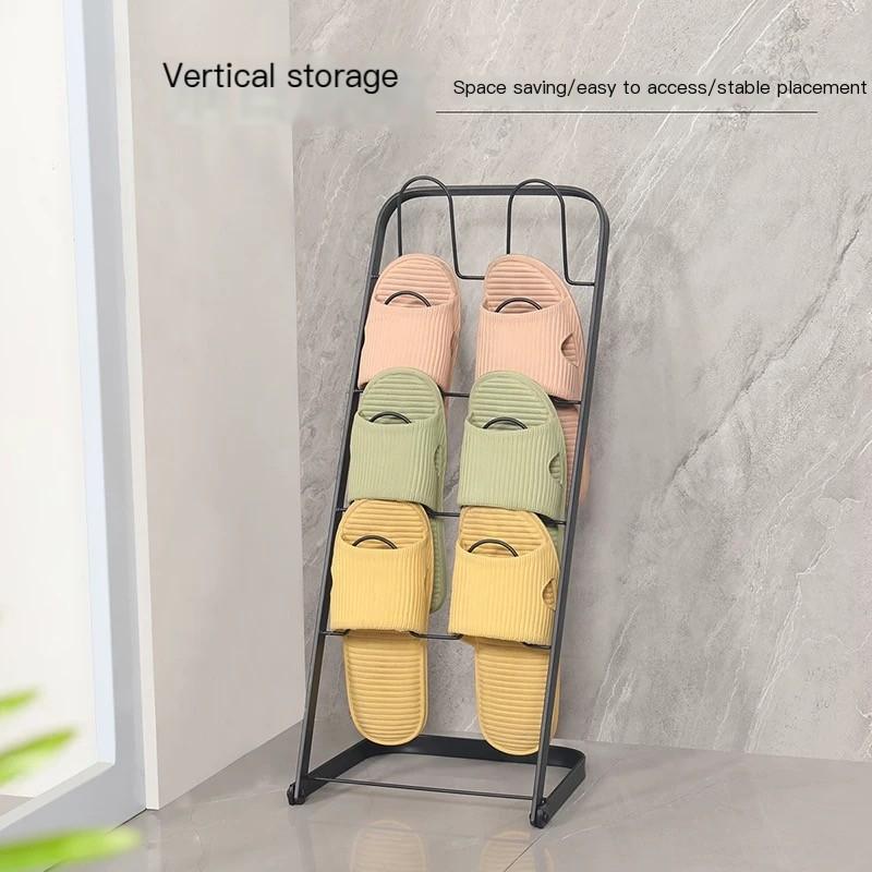 Foldable Shoe Cabinet - Space Saving Shoe Rack Organizer for Entryway, Bathroom, Dorm | Multi-Layer Shoe Shelf Storage with Door