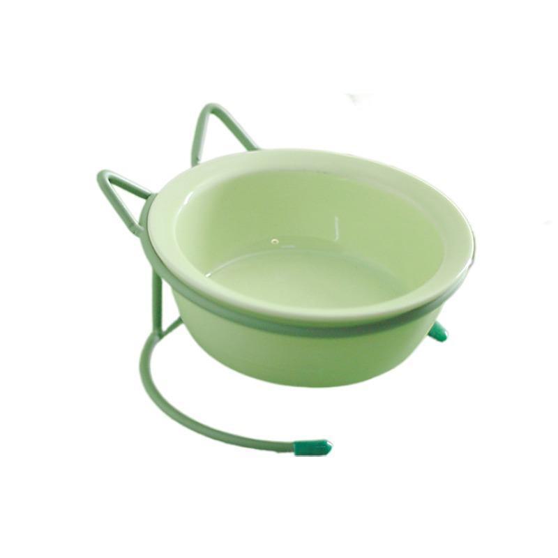 Ceramic Double Cat & Dog Bowl for Food and Water - Protects Cervical Vertebrae