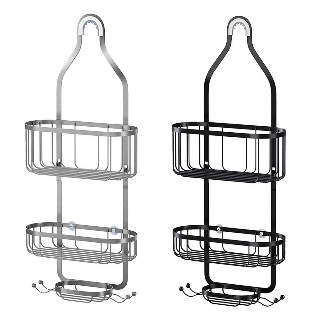 Stainless Steel Hanging Shelf Organizer Storage Bracket - Chrome plate