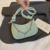 Niche Design Exquisite Bag Summer New Pearl Chain Underarm Bag Fashionable One-shoulder Crossbody Crescent Bag