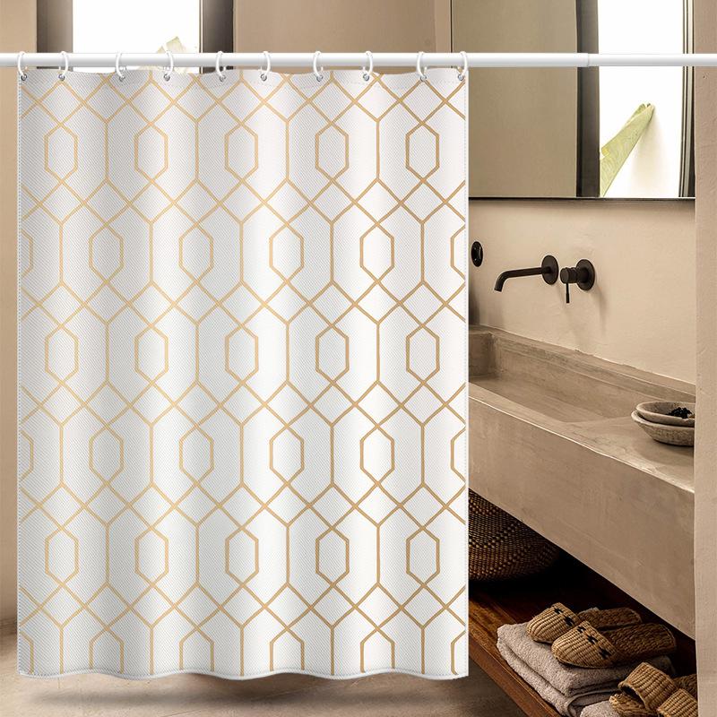 Koupelna zesílená vodotěsná záclona odolná proti plísním sprchový závěs Sprchový oddíl Závěs Sprchový závěs Koupelnový závěs Bez perforace