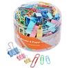 300 multi-specification color paper clip long tail clip set office supplies