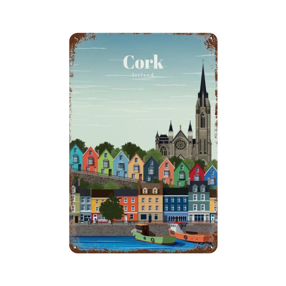 Amsterdam London Iceland Bali Travel Poster Metal  Sign Plaque Retro Plates For Club Man Cave Bar Hotel Cafe Wall Decor