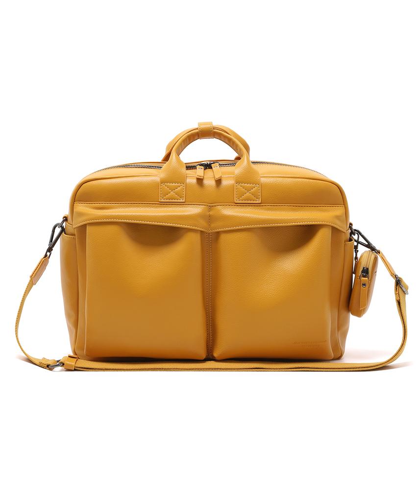 Aged Gray Shrunken Briefcase (Mango)