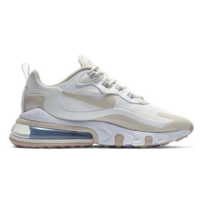 Nike Air Max 270 React 'Summit White Orewood Brown' Women's Sneakers Casual Shoes CJ0619-102
