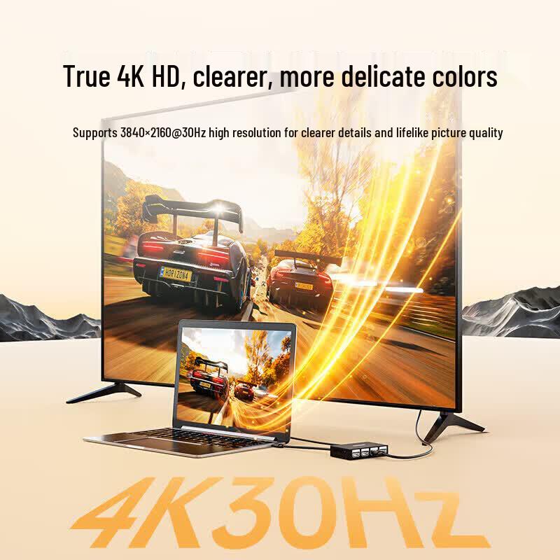 SAMZHE HDMI Splitter 1 In 4 Out 4K@30Hz