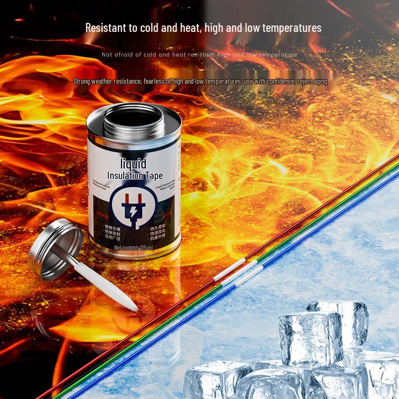 High Temp Waterproof Electrical Insulation Tape - Flame Retardant Liquid Adhesive for Circuit Repair