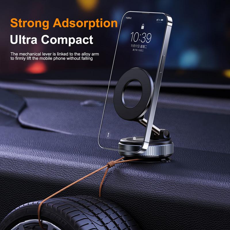 K007 Strong Magnetic cradle Mobile support Foldable Car Phone Holder 360 Degree Adjustable Vacuum Mount  for Car/Desk/home
