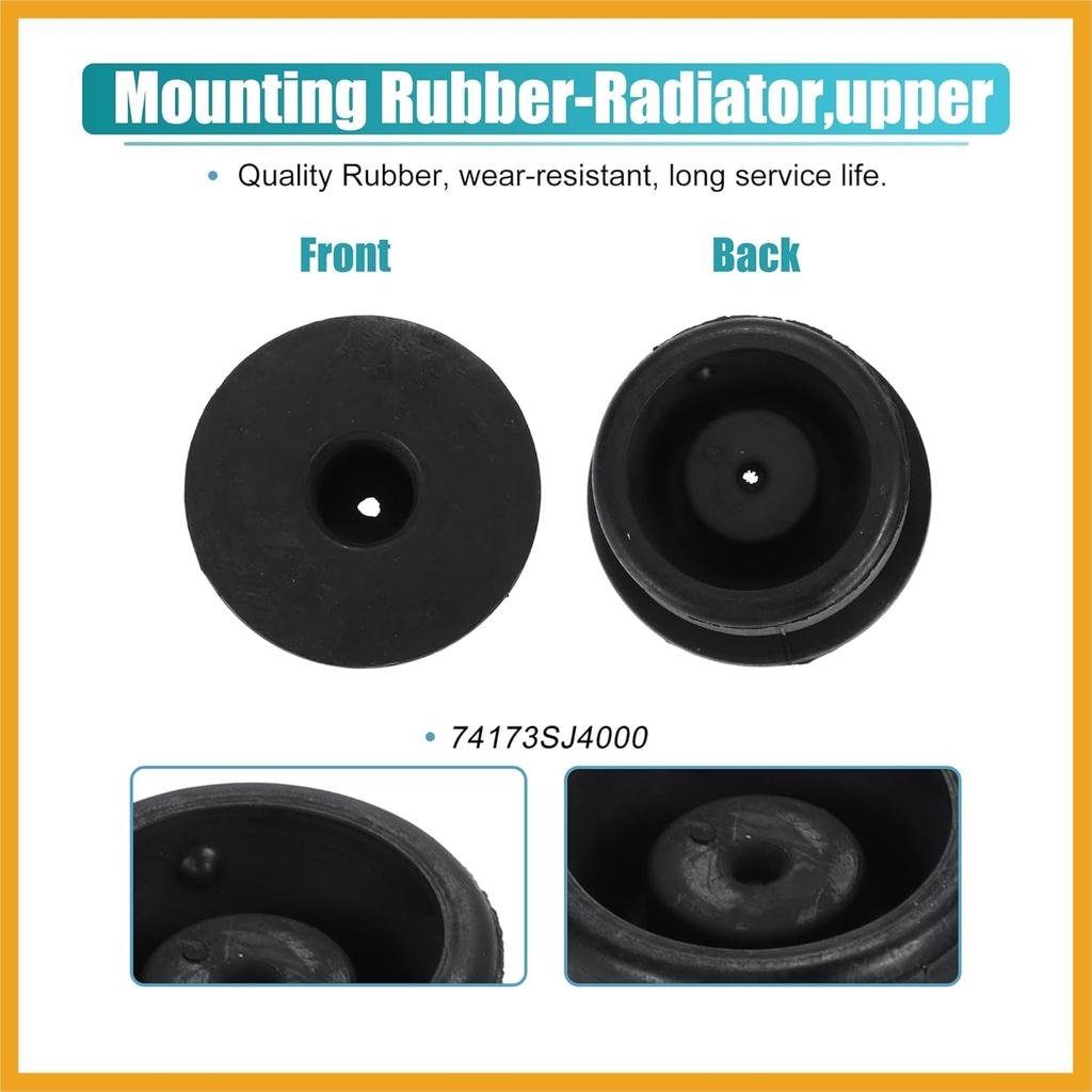 4pcs Upper Lower Rubber Cushion Bushing Radiator Mount Insulator for Honda Accord 1990-2020 for Honda Civic 1992-2020 for Honda Odyssey 1995-2021