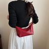 Color Simple Solid Pu Leather Women Casual Shoulder Crossbody Bag For Use Daily