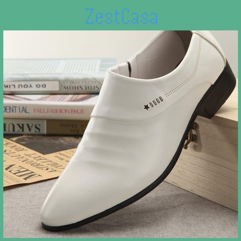 Dress Shoes Slip Classic Men On Leather Shoes For Men Plus Size Point Toe Business Casual Men Formal Shoes For Wedding