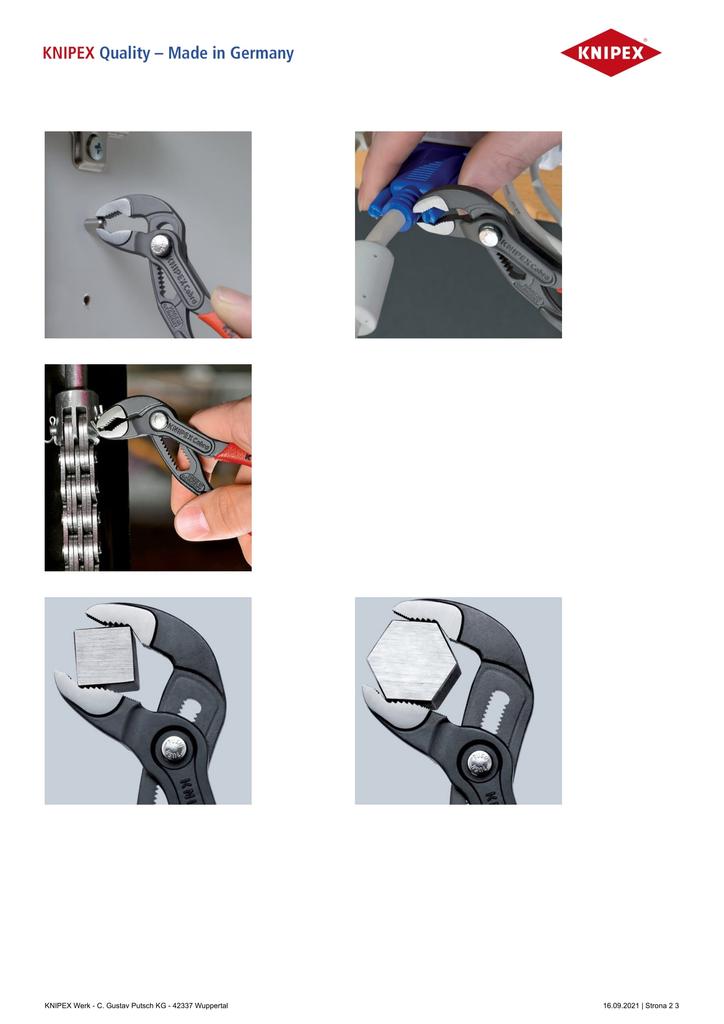 COBRA PIPE PLIERS 125MM - KN 87 01 125