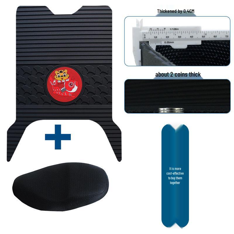 Durable Waterproof Anti-slip Rubber Foot Mat for Yadea Mofang Electric Vehicle