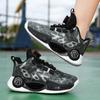 30-40 Zapatos Deportivos de Moda Cómodos Transpirables Convenientes para Niños Talla Grande Zapatos de Baloncesto de Caña Alta