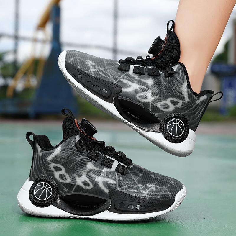 30-40 Kinder Übergröße Bequeme Atmungsaktive Komfortable Modische Sportschuhe High Top Basketballschuhe