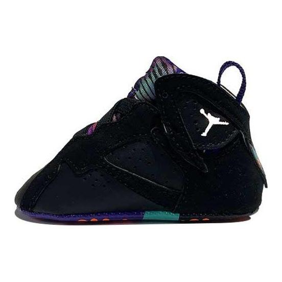 Jordan Air 7 Shock Absorption Non-Slip Wear-Resistant High-Top Walking Shoes Baby Shoes Black 305076-029