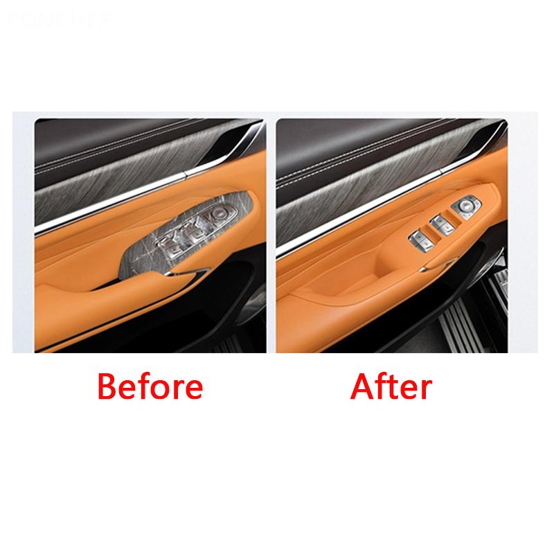 For Tank 500 2022-2026 Rising Window Panel Silicone Protective Pad Door Handle Sticker Dirt-resistant Automobile Supplies