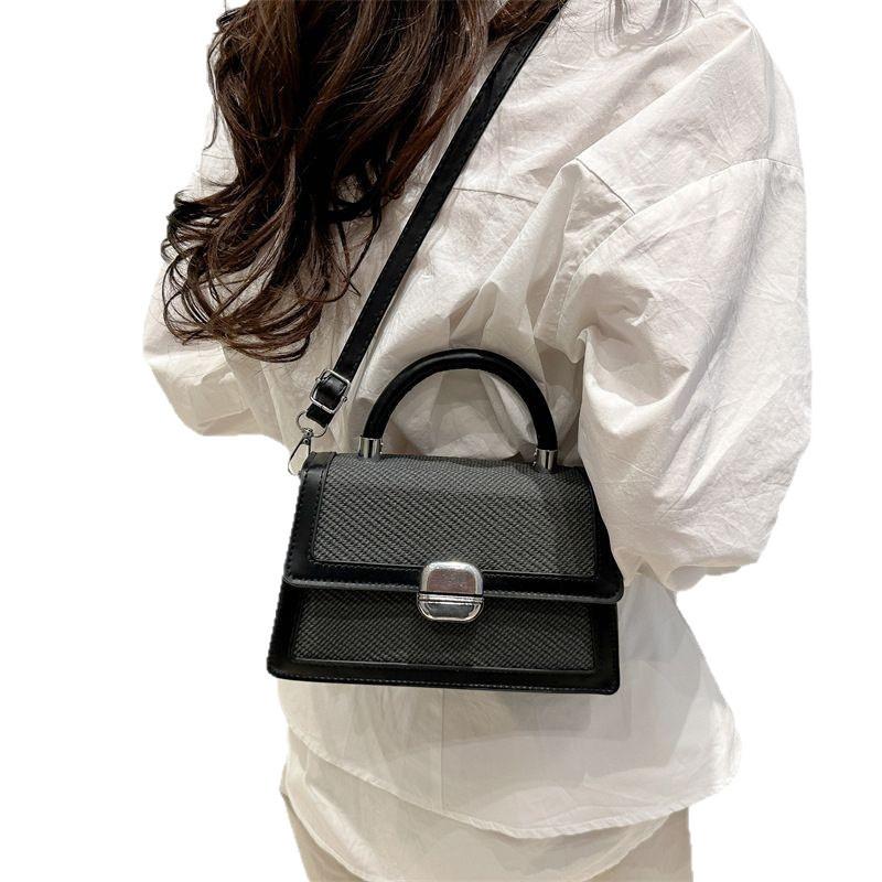 Minimalist Pu Small Handbag For Women With Zipper Pocket For Daily Use