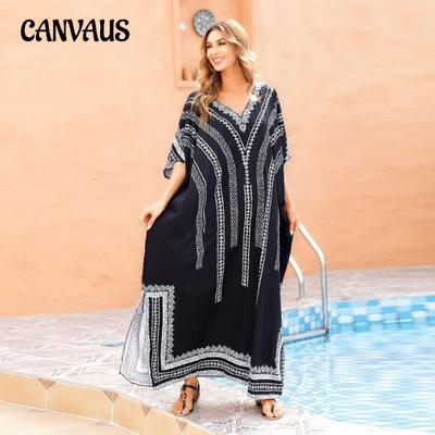 Damskie okrycia z nadrukiem Wakacje Plus Size Sukienka plażowa Koszula przeciwsłoneczna Bikini Stroje kąpielowe Koszula zewnętrzna