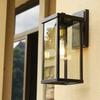 IP65 Waterproof Retro Landscape LED Wall Sconce Aluminum Mounted E27 Glass Light Fixture for Outdoor Use