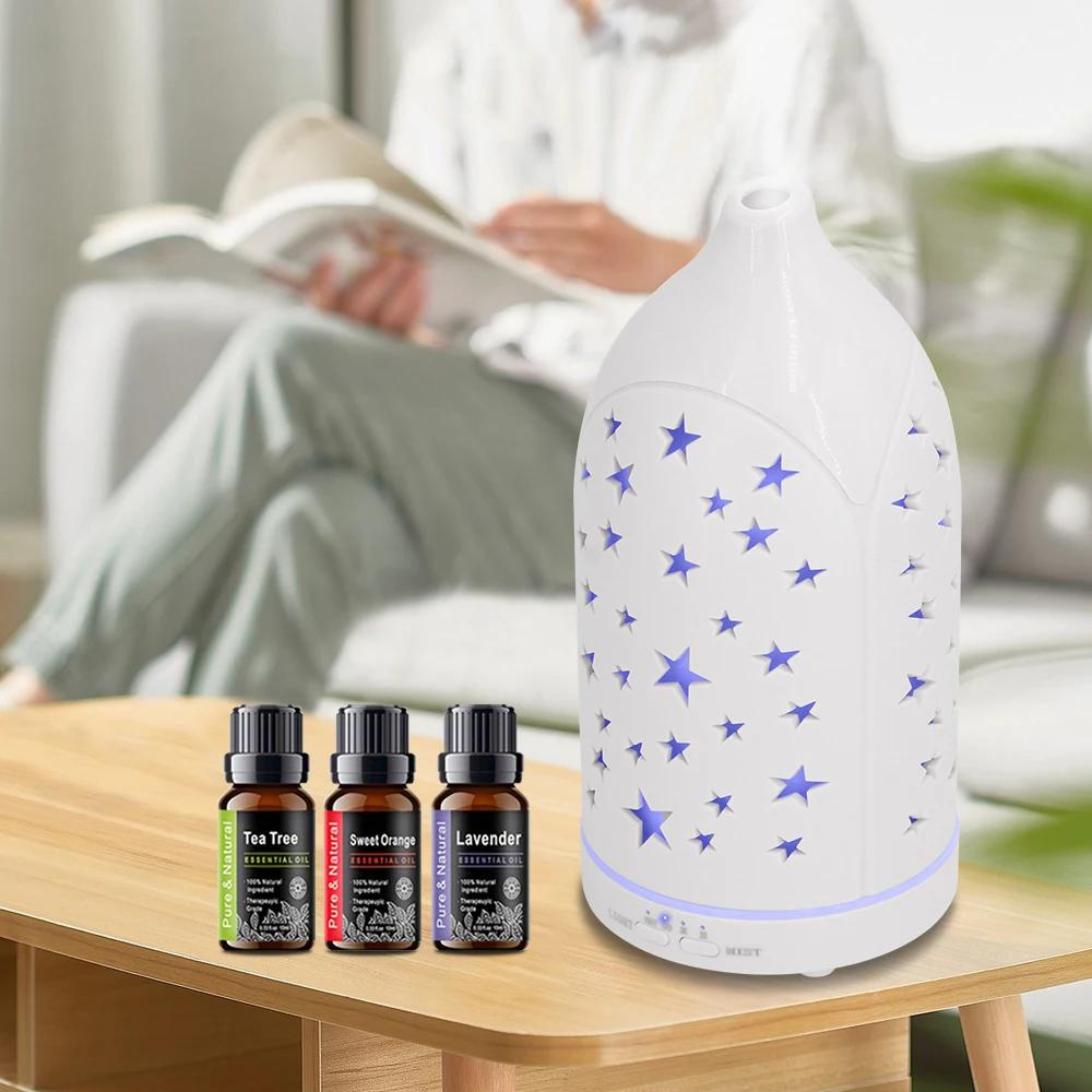 

Аромадиффузор 7 цветов, Тихий, Автоматическое отключение Идеально для подарков 200ml белый