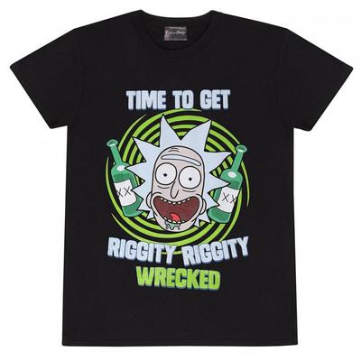 Rick And Morty Unisex Adult Riggity Wreckity marškinėliai