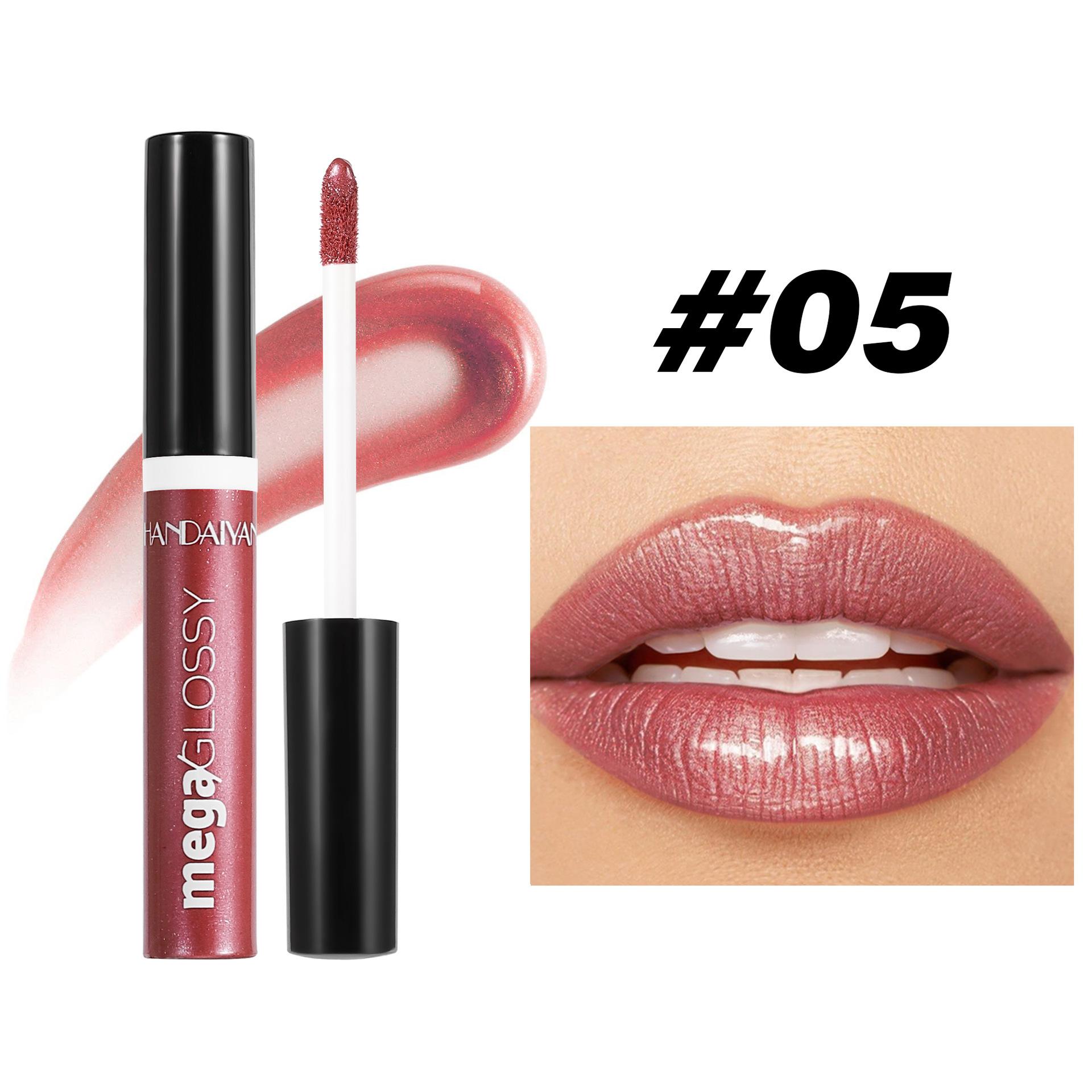 

Блеск для губ Стойкая увлажняющая жидкая помада с мерцающим финишем, универсальные ягодно-красные и нюдовые оттенки, легкий макияж для губ 05