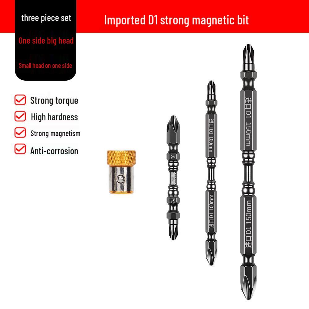 High-Hardness German-Style Phillips Screwdriver Bits with Strong Magnetic Anti-Slip Ring for Electric and Air Screwdrivers