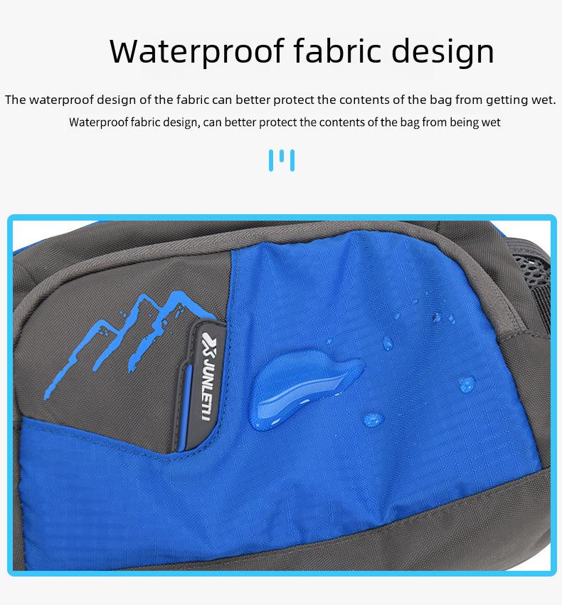 Multi-Function Waterproof Waist Bag with Large Capacity for Running, Fitness, and Outdoor Climbing