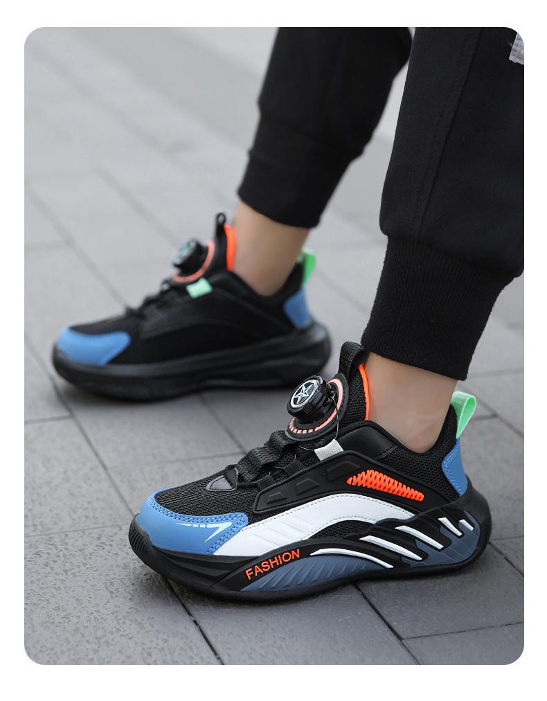 Kids' Sneakers: Fall 2025 Rotary Buckle, Non-Slip, Wear-Resistant for Boys & Girls