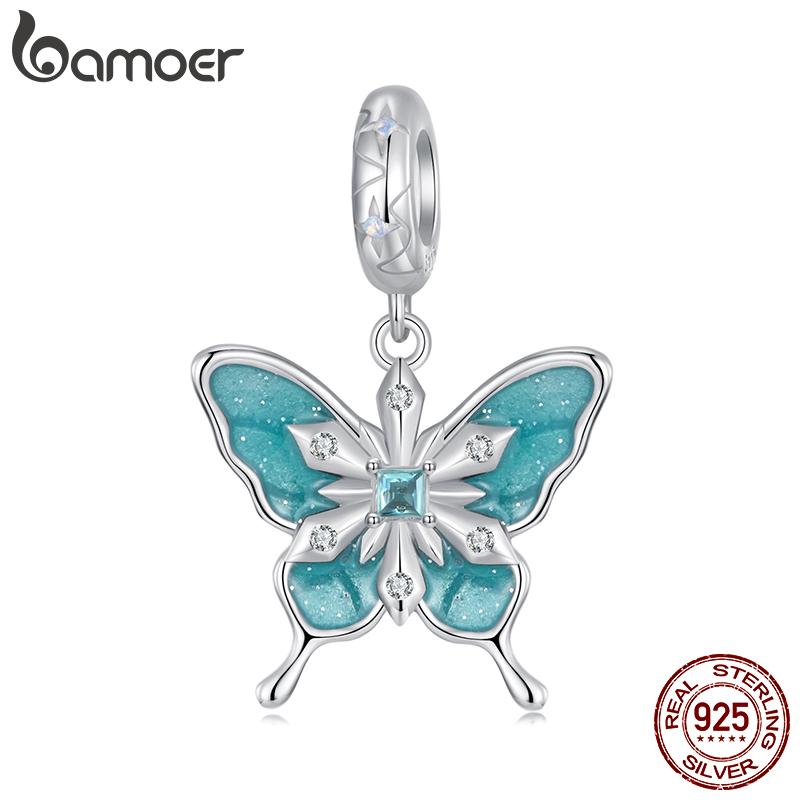 

BAMOER Solid 925 Sterling Silver Snowflake Series Charm Bead fit Original Bracelet bamoer Charm DIY Jewelry Accessories 2.6*1.8cm серебряный