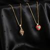 Anime Sugar Sugar Rune Collecting Heart Pendant Necklace Openable Pendant for Cosplay Props Fans Jewelry Gift