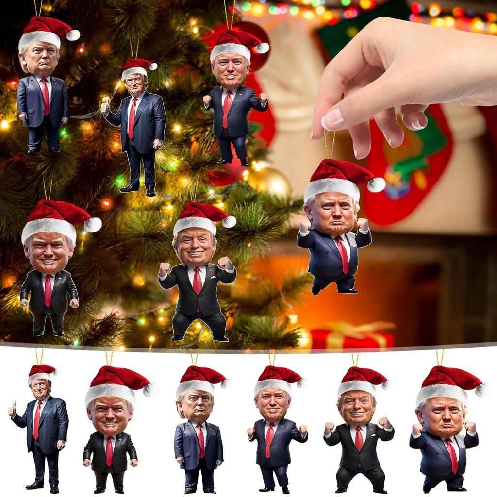 Cartoon Box Horse Pendant Popular Series Chain Christmas Tree Pendant Gift Christmas Decoration