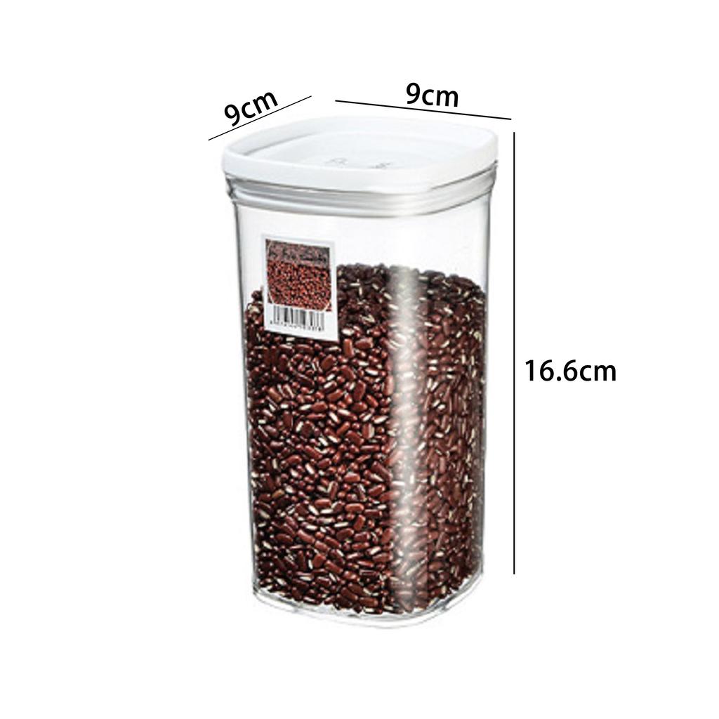 WBBOOMING Stapelbare, versiegelte Dosen aus Kunststoff, Aufbewahrungsbox für die Küche, 3 Kapazitäten, weißer Lebensmittelbehälter, Frischhalteboxen für den Heimgebrauch