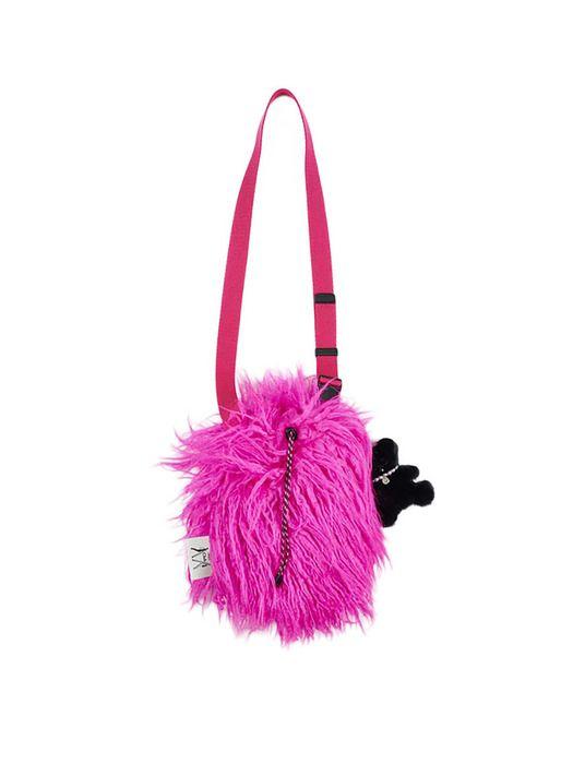 Naked Surf Club Pelz Teddy Tasche (Rosa)